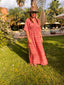 Robe longue Seraphine mexico paprika laraethnics