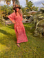 Robe longue Seraphine mexico paprika laraethnics