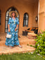 Robe longue Seraphine bleu LARAETHNICS