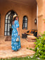 Robe longue Seraphine bleu LARAETHNICS