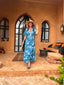 Robe longue Seraphine bleu LARAETHNICS