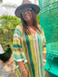 Poncho de plage Spritz vert LARAETHNICS