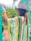 Poncho de plage Spritz vert LARAETHNICS