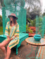 Poncho de plage Spritz vert LARAETHNICS