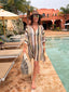 Poncho de plage Spritz choco LARAETHNICS
