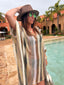 Poncho de plage Spritz choco LARAETHNICS