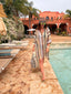 Poncho de plage Spritz choco LARAETHNICS