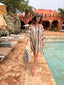 Poncho de plage Spritz choco LARAETHNICS