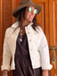 Veste en jean blanche RED BUTTON