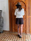 Veste en jean blanche RED BUTTON