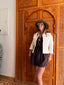 Veste en jean blanche RED BUTTON