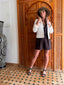 Veste en jean blanche RED BUTTON
