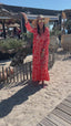 Robe longue rouge Mapanda