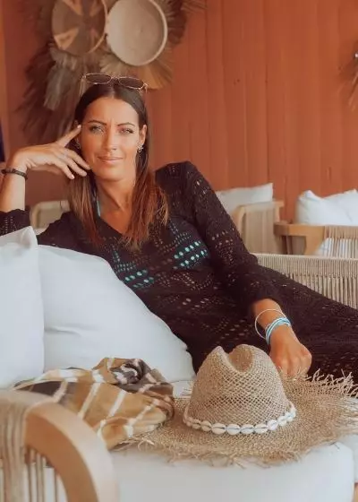 Bohosita : robe bohème Akkar Sand Coachella noire crochet