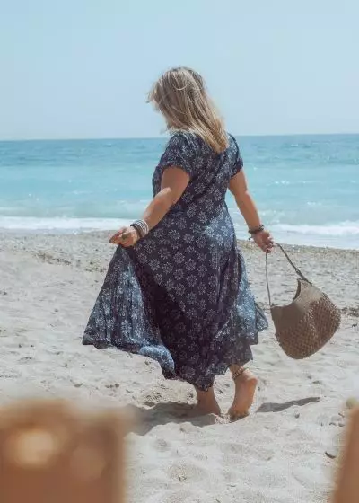 Bohosita : robe bobochic Jazi Dress Addict imprimée bleue