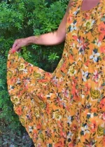 Bohosita : robe bobochic Joy Dress Addict fleurie orange
