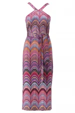 Bohosita : robe tendance bobochic U132 K-Design rose imprimée