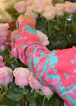 Bohosita : tunique tendance bobochic Flave Banditas From Marseille imprimée rose et turquoise