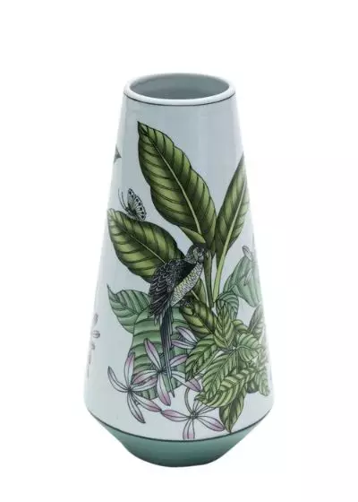 Bohosita : vase décor bohème Parrot Byroom porcelaine fleuri