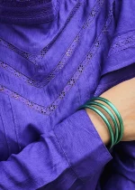 Bohosita : blouse inspiration bohème Liselin Cream uni violet