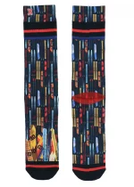 Bohosita : chaussette mi-haute homme fashion Vintage Ski XPOOOS imprimée motifs