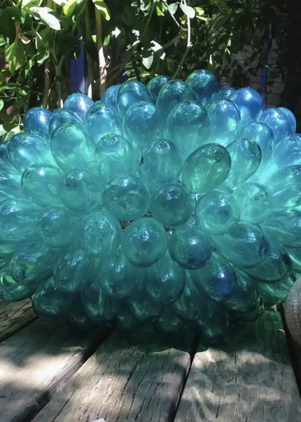 Bohosita : lampe décoration verre turquoise inspiration