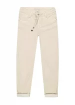 Bohosita : pantalon mode bohème Relax Velvet Red Button uni blanc cassé