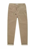 Bohosita : pantalon mode bohème Relax Velvet Red Button uni beige